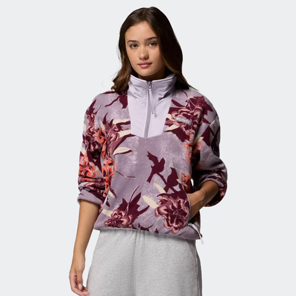 COLUMBIA SEQUOIA GROVE™ PRINTED HALF ZIP (2136204554) Purple Blossoming