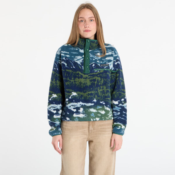 Columbia Helvetia™ II Printed Cropped Half Snap (2098501492) Everblue Sisters/ Rain Forest